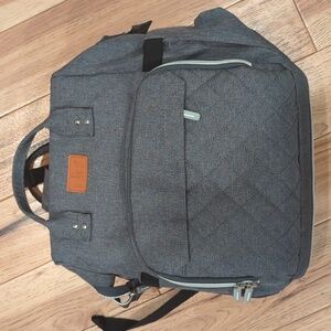 Diaper bag with baby changer/napper